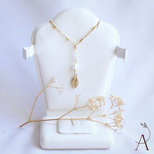 NWOT Handmade necklace with natural water pearls